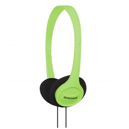 Virtual Portable On-Ear Headphone With Adjustable Headband - Green VI1117